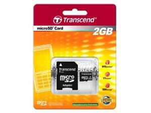 Transcend 2GB microSD with SD adapter Memory Card Model TS2GUSD Transcend 2GB microSD with SD adapter Memory Card Model TS2GUSD