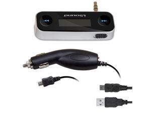 ISOUND Smart Tune FM Transmitter with Car Charger Play Music on any FM Radio through iPod, iPhone, iPad, Smartphone, MP3 Player or Audio Device with a 3.5mm Audio Jack - Black Model ISOUND-1639 ISOUND Smart Tune FM Transmitter with Car Charger Play Music on any FM Radio through iPod, iPhone, iPad, Smartphone, MP3 Player or Audio Device with a 3.5mm Audio Jack - Black Model ISOUND-1639