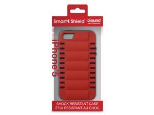 ISOUND Smart Shield Shock Resistant Case for iPhone 5 - Red/Black. Model ISOUND-5281 ISOUND Smart Shield Shock Resistant Case for iPhone 5 - Red/Black. Model ISOUND-5281