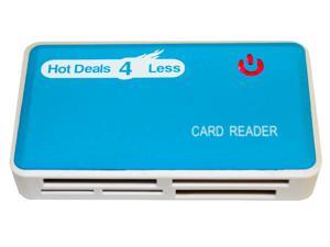 HD4L All in one USB Card Reader for SD, SDHC, SDXC, Micro SD SDHC SDXC UHS-1, CF I II Ultra II, xD, M2, MS Memory Stick, Pro And Duo, MMC I, MMC II, RS-MMC, HS-MMC. Color Blue HD4L All in one USB Card Reader for SD, SDHC, SDXC, Micro SD SDHC SDXC UHS-1, CF I II Ultra II, xD, M2, MS Memory Stick, Pro And Duo, MMC I, MMC II, RS-MMC, HS-MMC. Color Blue