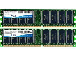 ADATA 2GB DDR PC3200 400MHz CL3 Dual Channel kit (2x1GB) Model AD1U400A1G3-2 ADATA 2GB DDR PC3200 400MHz CL3 Dual Channel kit (2x1GB) Model AD1U400A1G3-2