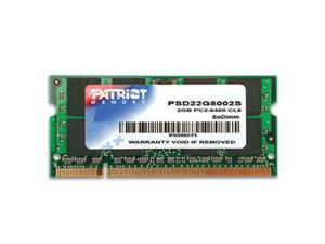 Patriot Signature DDR2 2GB CL6 PC2-6400 (800MHz) SODIMM Model PSD22G8002S Patriot Signature DDR2 2GB CL6 PC2-6400 (800MHz) SODIMM Model PSD22G8002S