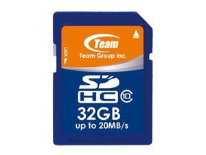 Team 32GB SDHC CL10 Memory Card read speed up to 20MB/sec Model TSDHC32GCL1001 Team 32GB SDHC CL10 Memory Card read speed up to 20MB/sec Model TSDHC32GCL1001