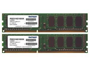 PATRIOT MEMORY 16GB (2 x 8 GB)- 1600 MHz DDR3-1600/PC3-12800 - 240-pin Model PATRIOT MEMORY 16GB (2 x 8 GB)- 1600 MHz DDR3-1600/PC3-12800 - 240-pin Model