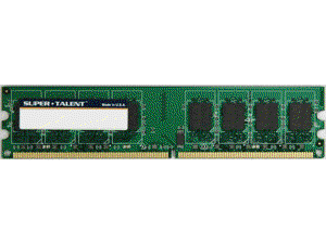 Super Talent 1GB DDR2 PC-5400 667MHz 128x8 Micron Chip Memory Model T667UA1GM Super Talent 1GB DDR2 PC-5400 667MHz 128x8 Micron Chip Memory Model T667UA1GM