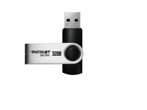 Patriot Memory 32GB Quick Drive USB Black and Silver Flash Drive Memory Model PSF32GQDI3USB Patriot Memory 32GB Quick Drive USB Black and Silver Flash Drive Memory Model PSF32GQDI3USB