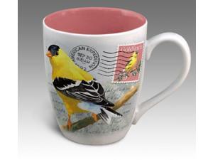 American Expedition Goldfinch Vintage Bird Postcard Stoneware Coffee Mug American Expedition Goldfinch Vintage Bird Postcard Stoneware Coffee Mug