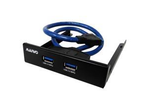 MAIWO 2 Port USB 3.0 Front Panel Bay Hub with 19 Pin USB 3.0 Header MAIWO 2 Port USB 3.0 Front Panel Bay Hub with 19 Pin USB 3.0 Header