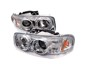 GMC Yukon/Yukon XL 2000 01 02 03 04 05 06 Projector Headlights Chrome GMC Yukon/Yukon XL 2000 01 02 03 04 05 06 Projector Headlights Chrome