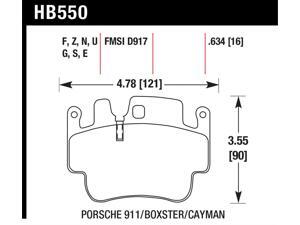 Hawk Performance HB550F.634 Disc Brake Pad Hawk Performance HB550F.634 Disc Brake Pad