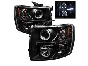 Chevy Silverado 1500/2500 2007-2011 Halo LED Projector Headlights Black~*~*~NEW! Chevy Silverado 1500/2500 2007-2011 Halo LED Projector Headlights Black~*~*~NEW!