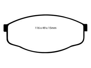 EBC Brakes DP6419 EBC 6000 Series Greenstuff Truck/SUV Brakes Disc Pads EBC Brakes DP6419 EBC 6000 Series Greenstuff Truck/SUV Brakes Disc Pads