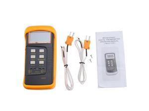 Dual Two Channel Digital Thermometer 2 K-Type Thermocouple Sensor Dual Two Channel Digital Thermometer 2 K-Type Thermocouple Sensor