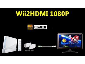 Wii To HDMI 720P/1080P Video Converter Upscaling Adapter 3.5mm Audio Output Wii To HDMI 720P/1080P Video Converter Upscaling Adapter 3.5mm Audio Output