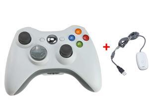 2.4GHz Wireless Remote Controller w/ Wireless PC (Windows) Receiver for Xbox 360 - White 2.4GHz Wireless Remote Controller w/ Wireless PC (Windows) Receiver for Xbox 360 - White