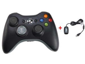 2.4GHz Wireless Remote Controller w/ Wireless PC (Windows) Receiver for Xbox 360 - Black 2.4GHz Wireless Remote Controller w/ Wireless PC (Windows) Receiver for Xbox 360 - Black
