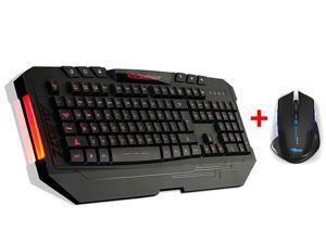 USB LED Illuminated Ergonomic USB Wired Multimedia 3 Colors (Blue/ Red/ Purple) Backlight Backlit Gaming Keyboard w/ 2500DPI USB 2.4GHz Wireless Optical Gaming Mouse for PC Laptop - Shortcut Keys USB LED Illuminated Ergonomic USB Wired Multimedia 3 Colors (Blue/ Red/ Purple) Backlight Backlit Gaming Keyboard w/ 2500DPI USB 2.4GHz Wireless Optical Gaming Mouse for PC Laptop - Shortcut Keys