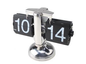 Retro Modern Metal Scale Digital Auto Flip Single Stand Metal Desk Table Clock Retro Modern Metal Scale Digital Auto Flip Single Stand Metal Desk Table Clock