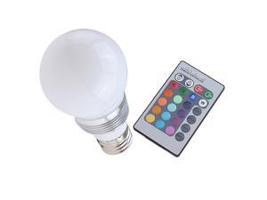 Brainydeal Wireless Remote Control 16 Color LED Light Bulb E27 3W Brainydeal Wireless Remote Control 16 Color LED Light Bulb E27 3W