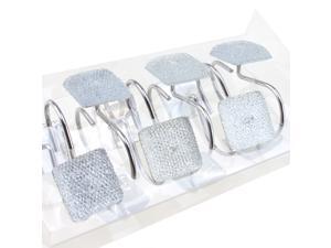 12 pcs decorative diamond rolling shower curtain hooks ANTI RUST, great decoration for your bathroom! 12 pcs decorative diamond rolling shower curtain hooks ANTI RUST, great decoration for your bathroom!