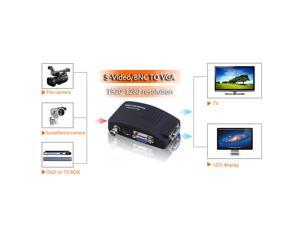 CCTV Camera DVD DVR BNC S-Video VGA to PC Monitor VGA Converter Switch - Adapter CCTV Camera DVD DVR BNC S-Video VGA to PC Monitor VGA Converter Switch - Adapter