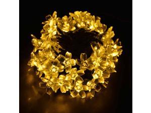 50 LED Solar Powered Blossom String Lights Waterproof for Decorative Gardens, Lawn, Patio, Christmas Trees, Weddings, Parties, Indoor and Outdoor Use (Warm White) 21 Ft 50 LED Solar Powered Blossom String Lights Waterproof for Decorative Gardens, Lawn, Patio, Christmas Trees, Weddings, Parties, Indoor and Outdoor Use (Warm White) 21 Ft