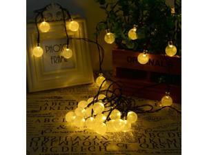 AGPtek 19.7Ft 30 LED Crystal Ball Solar Powered Outdoor String Lights for Outside Garden Patio Party Wedding Christmas (Warm White) AGPtek 19.7Ft 30 LED Crystal Ball Solar Powered Outdoor String Lights for Outside Garden Patio Party Wedding Christmas (Warm White)