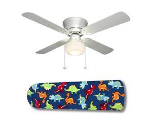 Dinosaur Delight 42" Ceiling Fan with Lamp Dinosaur Delight 42" Ceiling Fan with Lamp