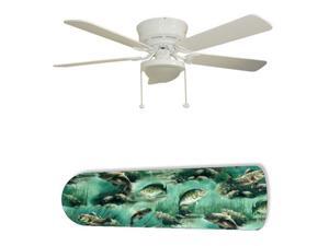 Fish Fishing Dad's Den 52" Ceiling Fan with Lamp Fish Fishing Dad's Den 52" Ceiling Fan with Lamp