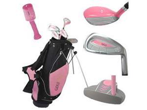 Golf Girl Junior Club Set for Kids Ages 8-12 RH w/Pink Stand Bag Golf Girl Junior Club Set for Kids Ages 8-12 RH w/Pink Stand Bag