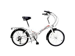 Stowabike 20" Folding City V2 Compact Foldable Bike – 6 Speed - White Stowabike 20" Folding City V2 Compact Foldable Bike – 6 Speed - White