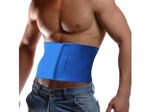 Waist Trimmer Wrap Fat Cellulite Burner Body Leg Slimming Shaper Exercise Belt (Blue) Waist Trimmer Wrap Fat Cellulite Burner Body Leg Slimming Shaper Exercise Belt (Blue)