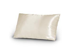 Set of 2 (Pair) Satin Silky Lingerie Bed Pillowcases Queen/Standard Ivory Set of 2 (Pair) Satin Silky Lingerie Bed Pillowcases Queen/Standard Ivory