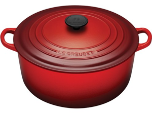 Le Creuset 7.25-qt. Round Cast-Iron Signature Enameled French Oven, Cherry Le Creuset 7.25-qt. Round Cast-Iron Signature Enameled French Oven, Cherry
