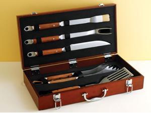 Mr. Bar-B-Q 5-pc. Barbecue Tool Set with Hardwood Handles Mr. Bar-B-Q 5-pc. Barbecue Tool Set with Hardwood Handles