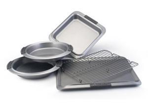 Anolon 5-pc. Nonstick Advanced Bakeware Bakeware Set with Silicone Grips Anolon 5-pc. Nonstick Advanced Bakeware Bakeware Set with Silicone Grips
