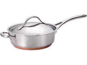 Anolon 3-qt. Stainless Steel Nouvelle Copper Saute Pan Anolon 3-qt. Stainless Steel Nouvelle Copper Saute Pan