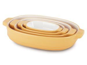 KitchenAid 4-pc. Ceramic Nesting Casserole Dishes, Buttercup KitchenAid 4-pc. Ceramic Nesting Casserole Dishes, Buttercup