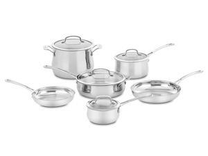 Cuisinart 10-pc. Stainless Steel Contour Cookware Set Cuisinart 10-pc. Stainless Steel Contour Cookware Set