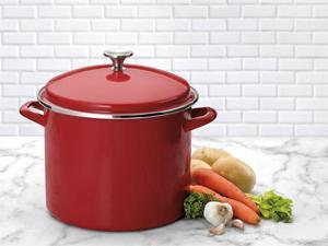 Cuisinart 12-qt. Chef's Classic Stockpot, Red Cuisinart 12-qt. Chef's Classic Stockpot, Red
