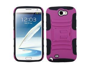 Hot Pink/Black Rugged Case +Stand +Screen For Galaxy Note II T889/I605/N7100 Hot Pink/Black Rugged Case +Stand +Screen For Galaxy Note II T889/I605/N7100