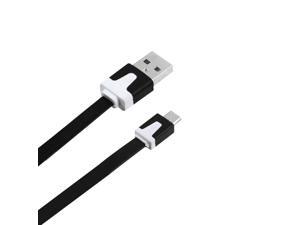 Black Micro USB Flat Noodle Cable Connector Compatible Micro USB Mobile Phones Black Micro USB Flat Noodle Cable Connector Compatible Micro USB Mobile Phones