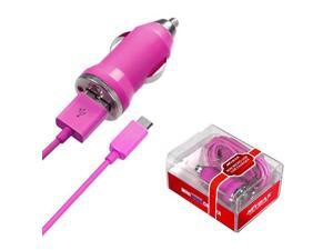 Hot Pink MICRO USB Car Charger Retail Packaged USB Port/Smart IC Chip Cell Phone Hot Pink MICRO USB Car Charger Retail Packaged USB Port/Smart IC Chip Cell Phone