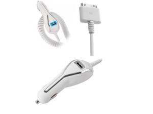 White UMA 30 PIN Premium Brand Car Charger w/USB Port/Smart IC Chip Cell Phone White UMA 30 PIN Premium Brand Car Charger w/USB Port/Smart IC Chip Cell Phone