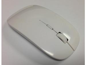 White 2.4Ghz Slim Wireless Optical Mouse + USB 2.0 Receiver for PC Laptop Mac White 2.4Ghz Slim Wireless Optical Mouse + USB 2.0 Receiver for PC Laptop Mac