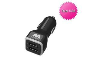 Black Dual USB Car Charger Retail Packaged w/ USB Port/Smart IC Chip Cell Phone Black Dual USB Car Charger Retail Packaged w/ USB Port/Smart IC Chip Cell Phone