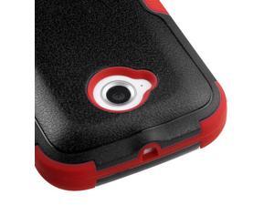 For Moto E 2nd Generation Black/Red Hard Impact TUFF Cover Case +Kick Stand For Moto E 2nd Generation Black/Red Hard Impact TUFF Cover Case +Kick Stand