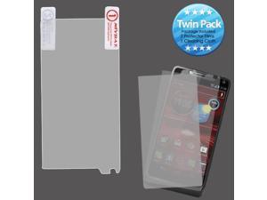 2x LCD Screen Cover Protector Film with Cloth Wipe for Motorola Droid Razr M 2x LCD Screen Cover Protector Film with Cloth Wipe for Motorola Droid Razr M