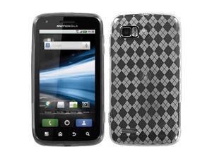 For MB865 Atrix 2 T-Clear Argyle Pane Silicone Candy Skin Protector Cover Case For MB865 Atrix 2 T-Clear Argyle Pane Silicone Candy Skin Protector Cover Case