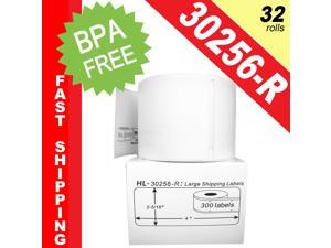 DYMO-Compatible 30256-R REMOVABLE Large Shipping Labels (2-5/16" x 4") -- BPA Free! (32 Rolls; 300 Labels per Roll) DYMO-Compatible 30256-R REMOVABLE Large Shipping Labels (2-5/16" x 4") -- BPA Free! (32 Rolls; 300 Labels per Roll)